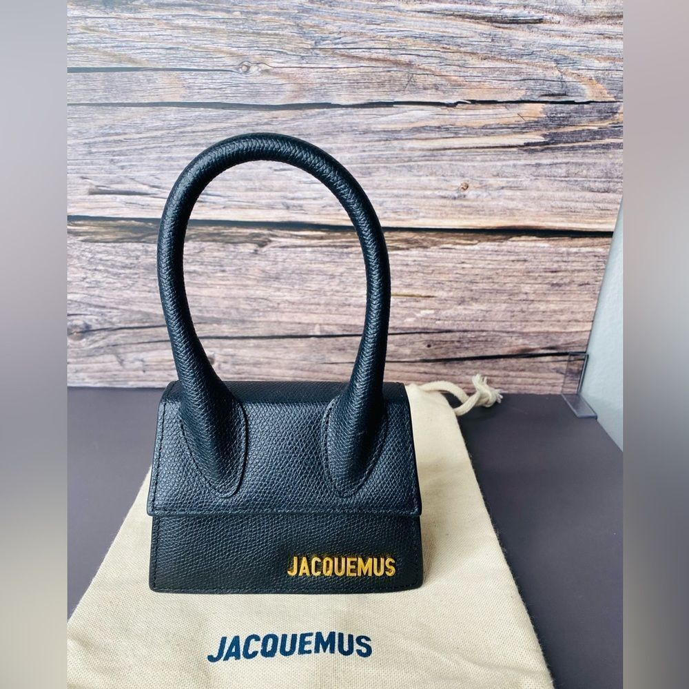 Jacquemus Mini Le Chiquito in Black Leather with Certificate of Authenticity - Picture 14 of 16